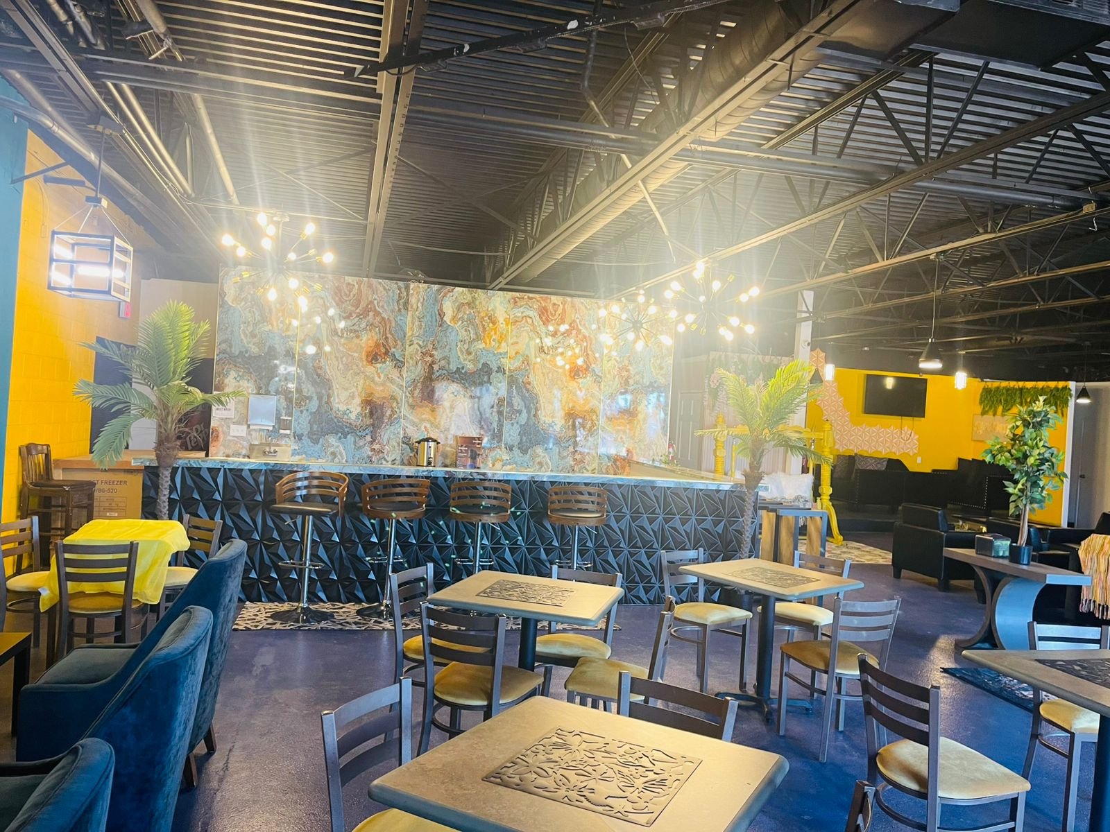 Wide lounge seating view